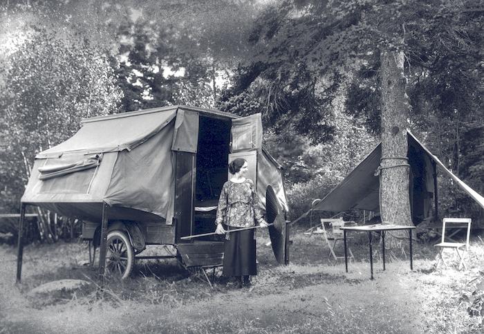 Camper trailer in Acadia in 1922/NPS