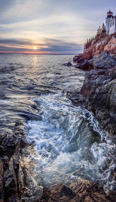 Bass Harbor light sunset at Acadia National Park/NPS, Kristi Rugg