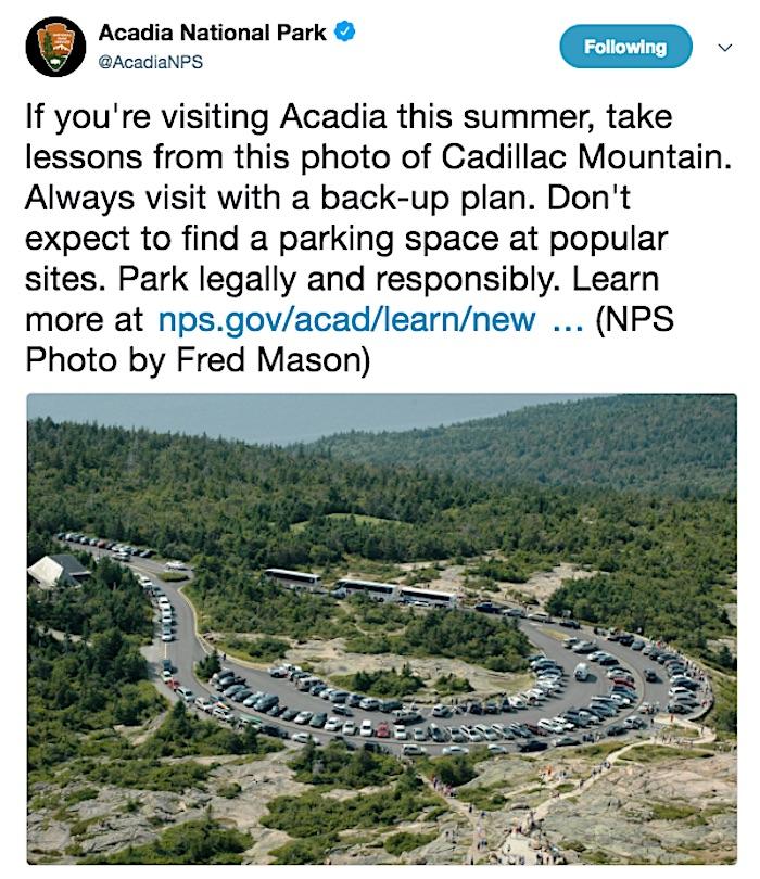 Congestion at Acadia National Park/NPS