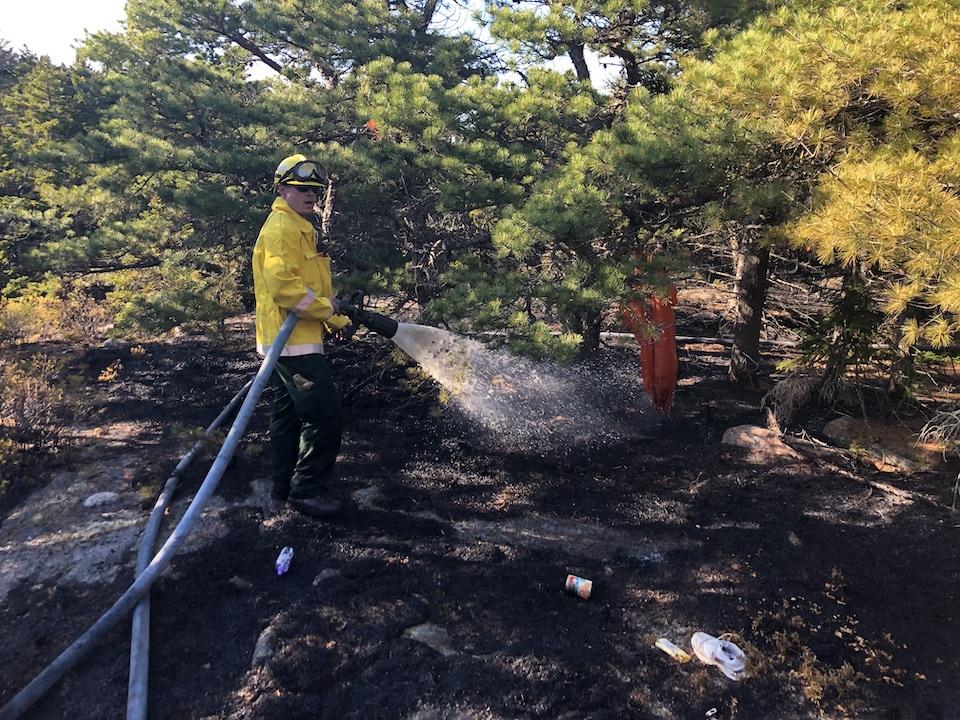 An illegal camper started a wildfire at Acadia National Park/NPS