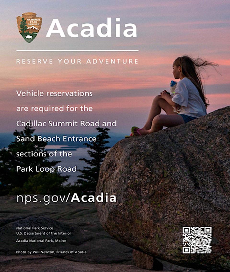 Acadia National Park will test its reservations system this fall/NPS