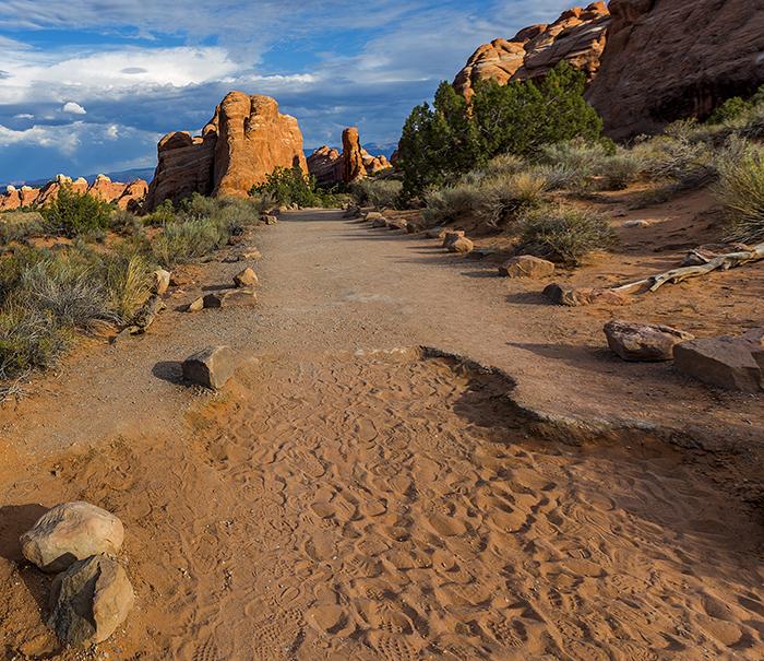 Along the Trail from Landscape Arch