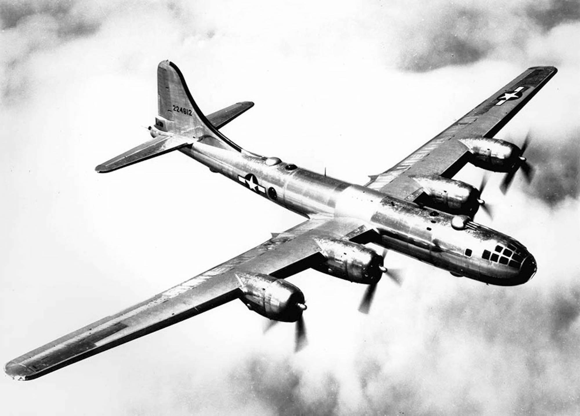 A B-29 in flight.