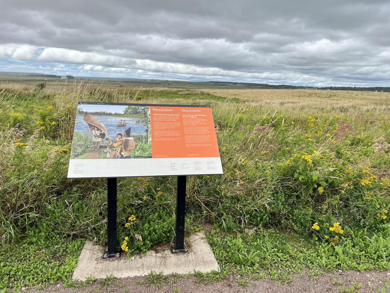 When a Parks Canada site isn't staffed, interpretive panels are a key way to convey the historical story.