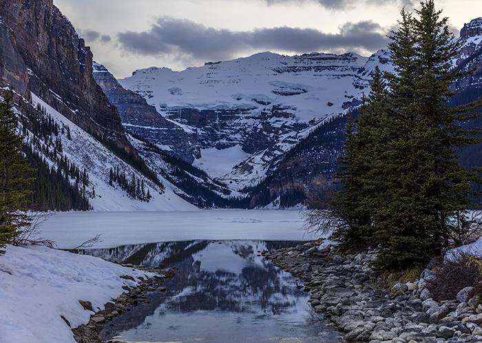 Early Evening At Lake Louise, Banff National Park / Rebecca Latson