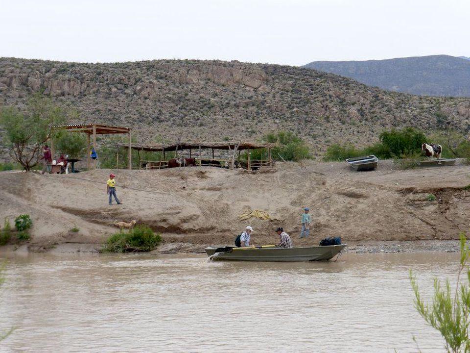 You don't have to get wet to travel from Big Bend National Park across the Rio Grande River to Mexico/David and Kay Scott