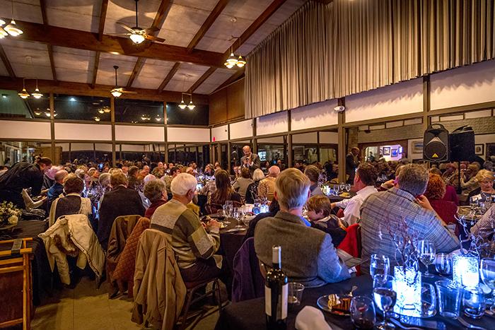 Listening to B. Gentry Lee at the Dark Sky Dinner Listening to B. Gentry Lee at the Dark Sky Dinner