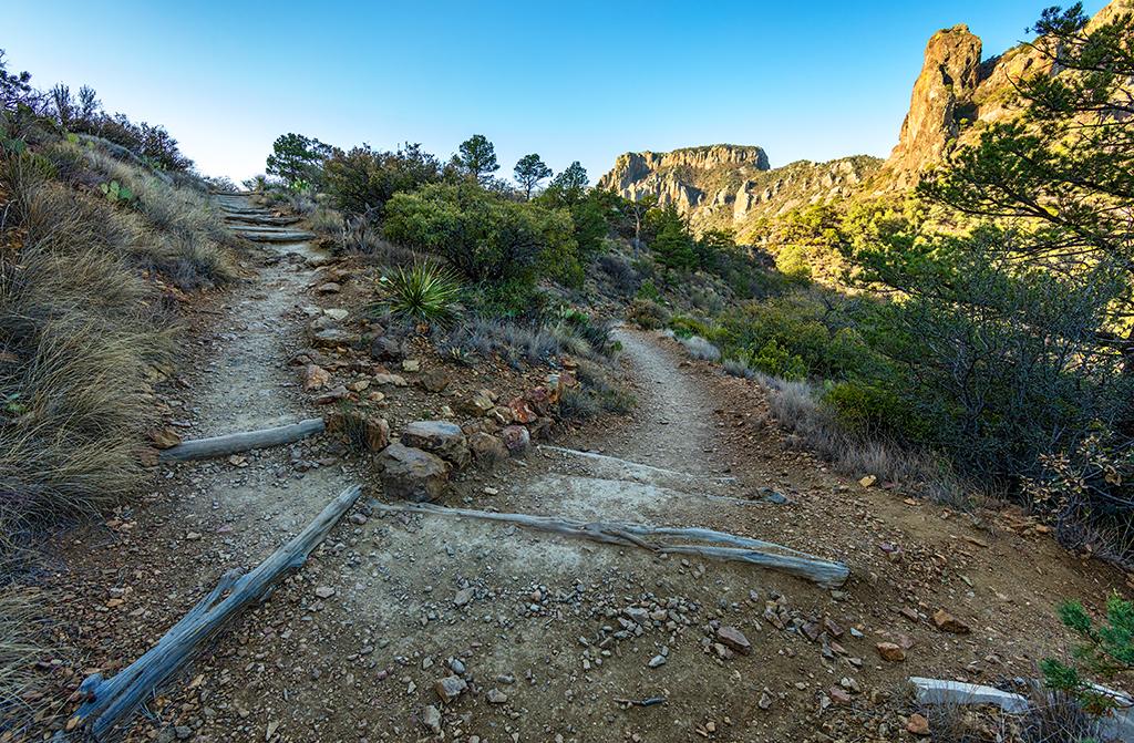 Turning the curve along the Lost Mine Trail, Big Bend National Park / Rebecca Latson Turning the curve along the Lost Mine Trail, Big Bend National Park / Rebecca Latson