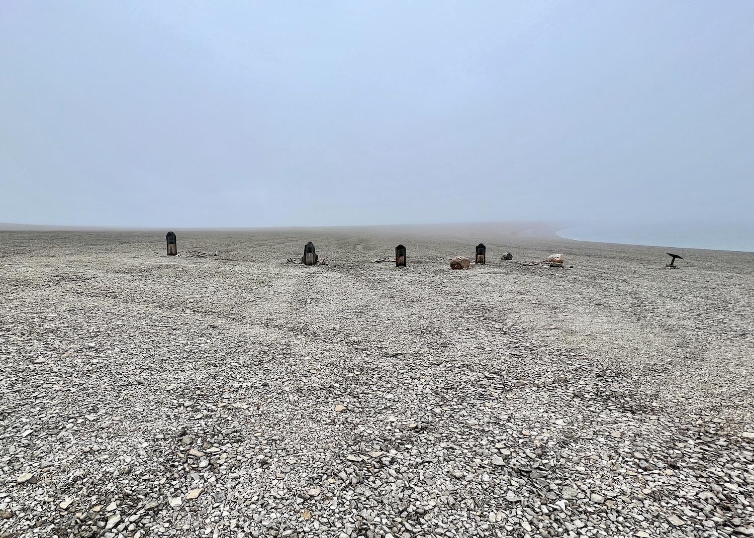 Beechey Island, Nunavut is home to graves from Sir John Franklin's doomed Northwest Passage expedition. Beechey Island, Nunavut is home to graves from Sir John Franklin's doomed Northwest Passage expedition.