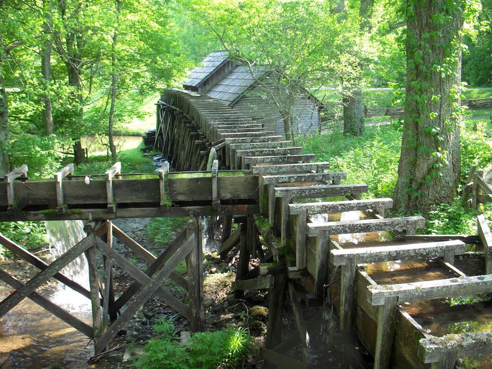 The flume at Mabry Mill on the Blue Ridge Parkway needs to be replaced/Karen Nelson