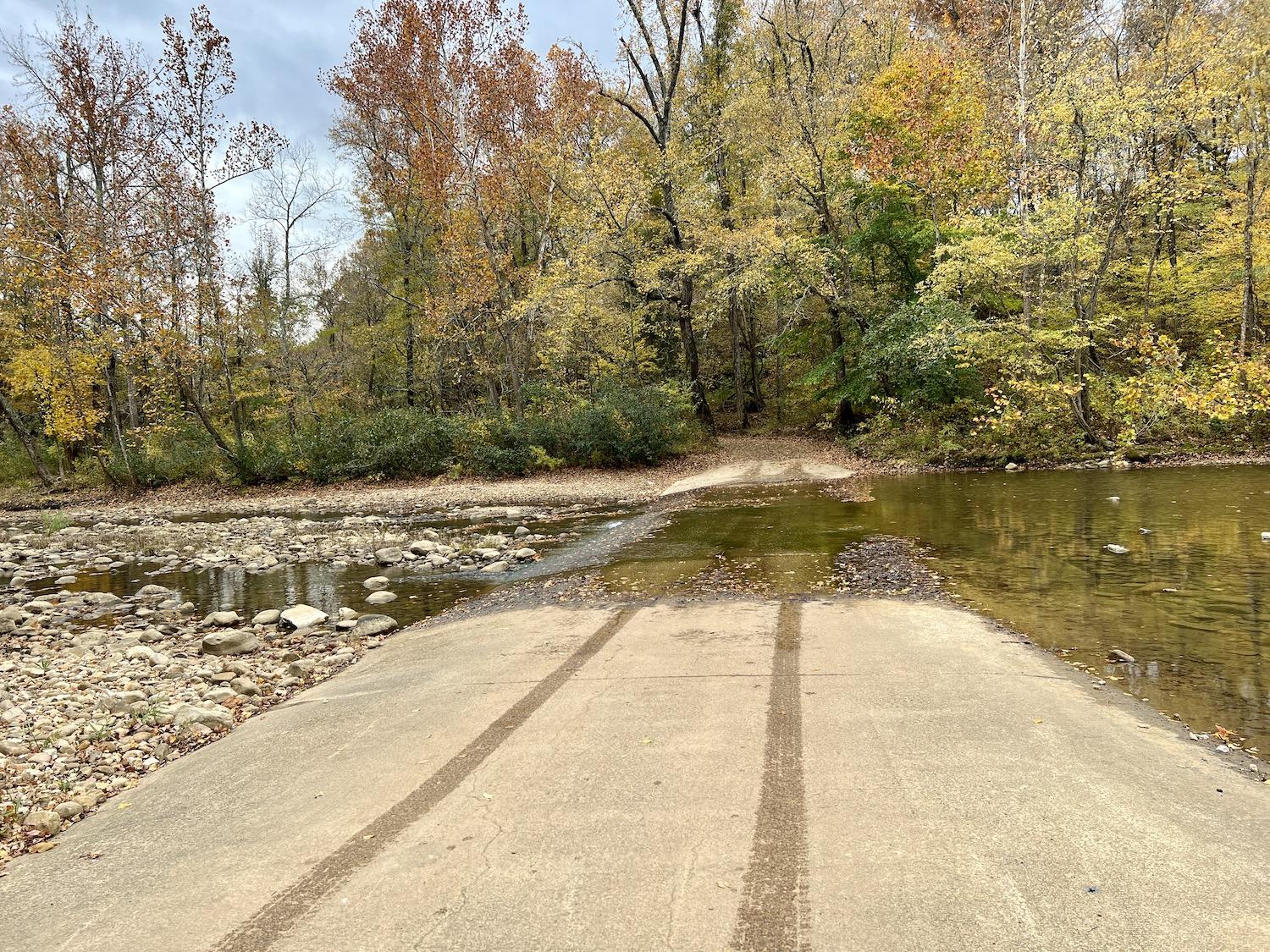 One of the river crossings in the upper district of the Buffalo National River.