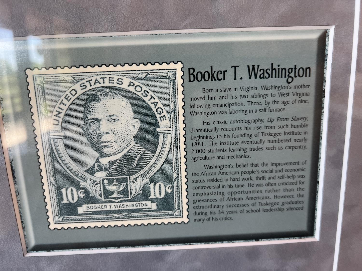 Booker T. Washington has been honored on stamps and coins.