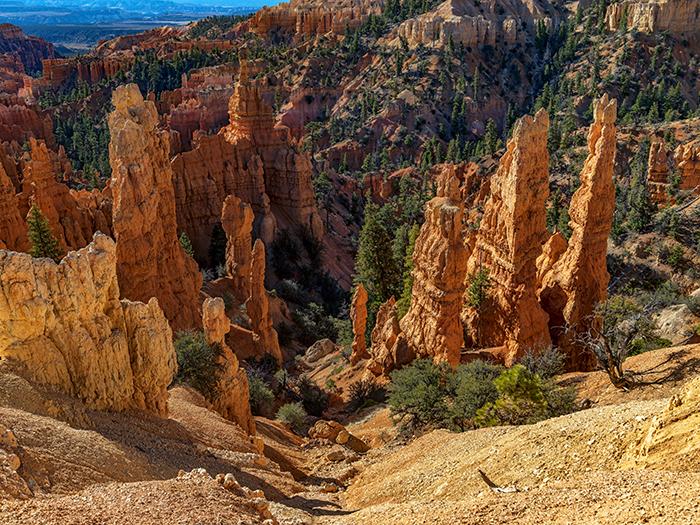Hoodoos and spires in Fairyland Canyon, Bryce Canyon National Park / Rebecca Latson