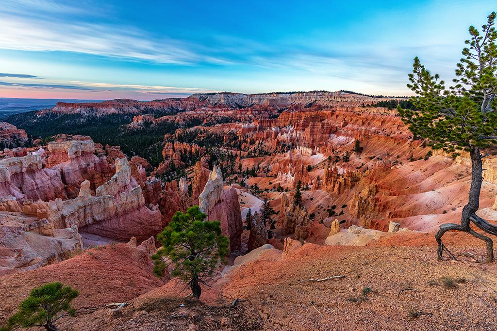 A low-key sunrise at Sunrise Point, Bryce Canyon National Park / Rebecca Latson