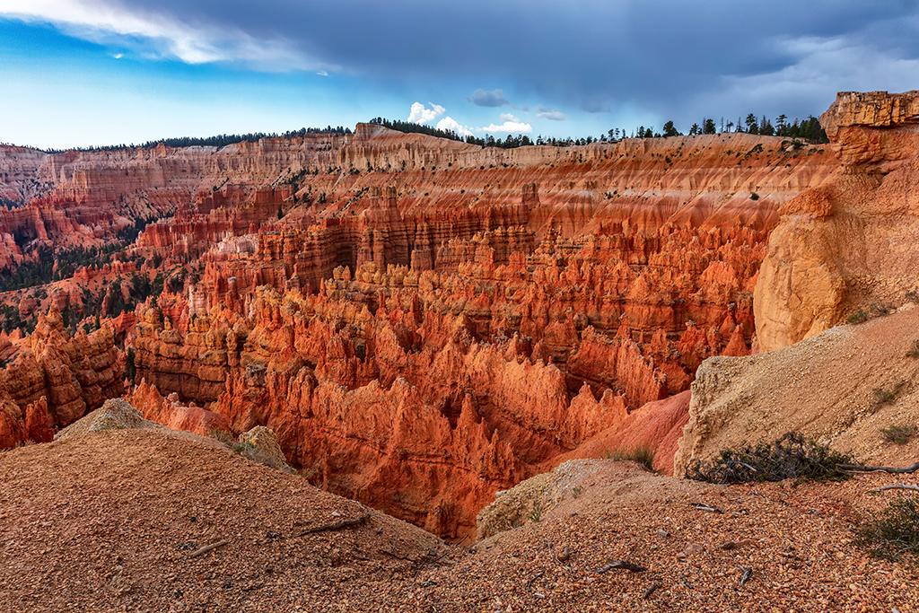 A summer monsoon storm over Inspiration Point, Bryce Canyon National Park / Rebecca Latson