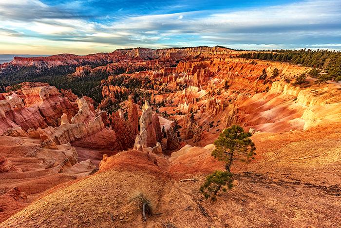 Sunrise colors at Sunrise Point, Bryce Canyon National Park / Rebecca Latson
