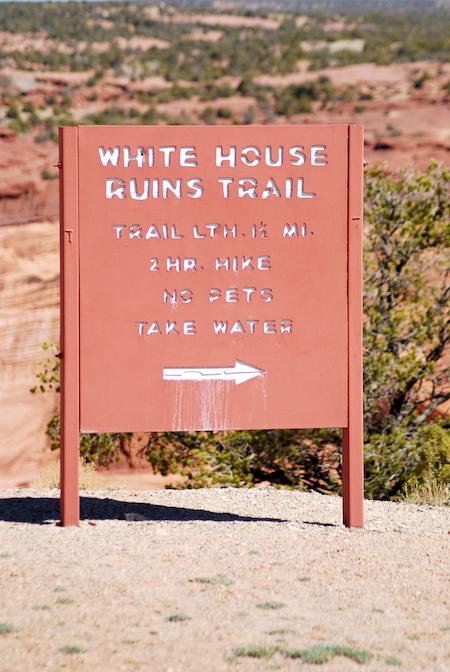White House Ruins Trail sign/Kurt Repanshek