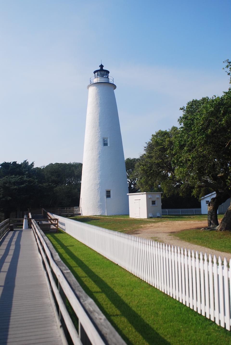 Cape Hatteras National Seashore rangers are seeking leads on who damaged the Ocracoke Lighthouse and keeper's quarters/Kurt Repanshek file