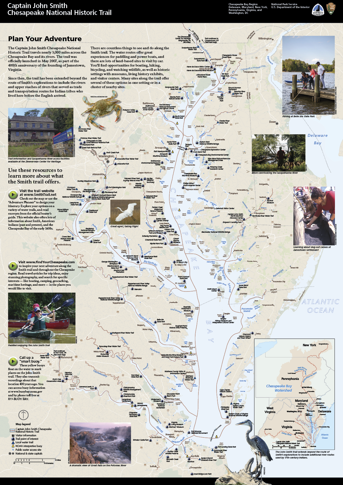 The Captain John Smith Chesapeake National Historic Trail/NPS