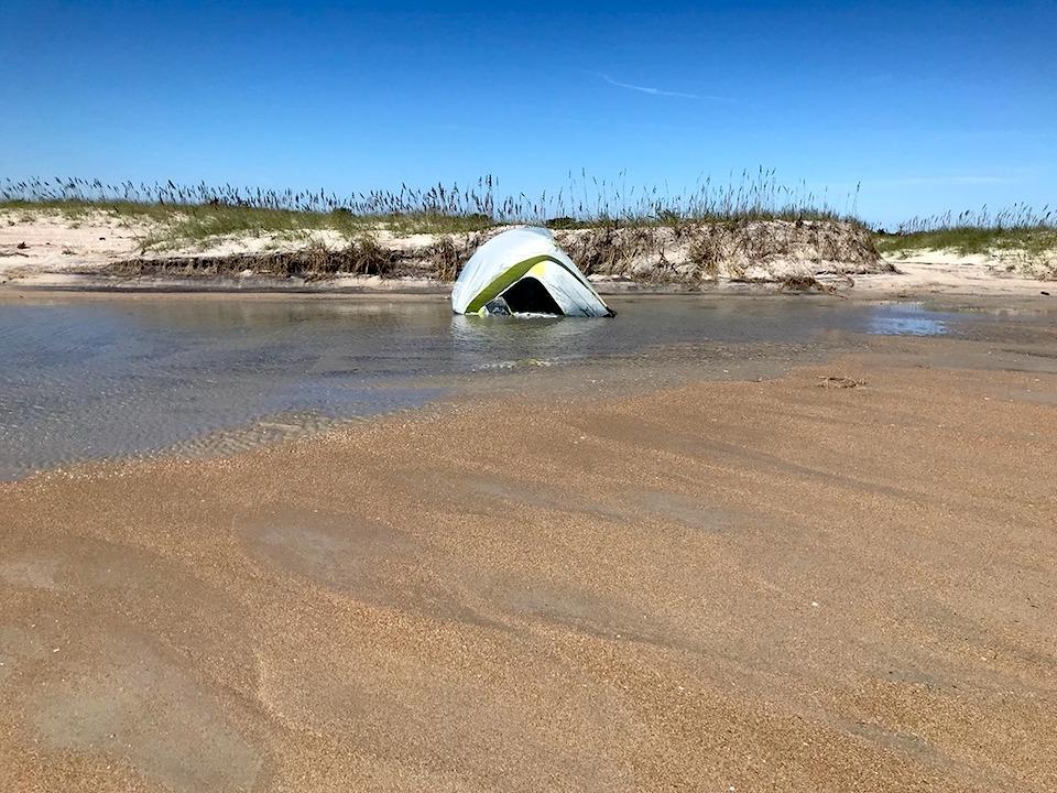 Cape Lookout National Seashore camper swamped by incoming tide/NPS