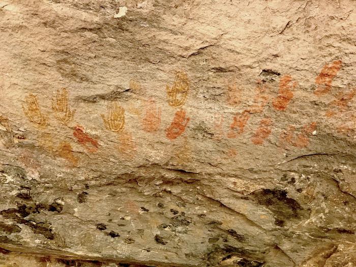Hand pictographs at Cave Spring in Canyonlands National Park/Kurt Repanshek