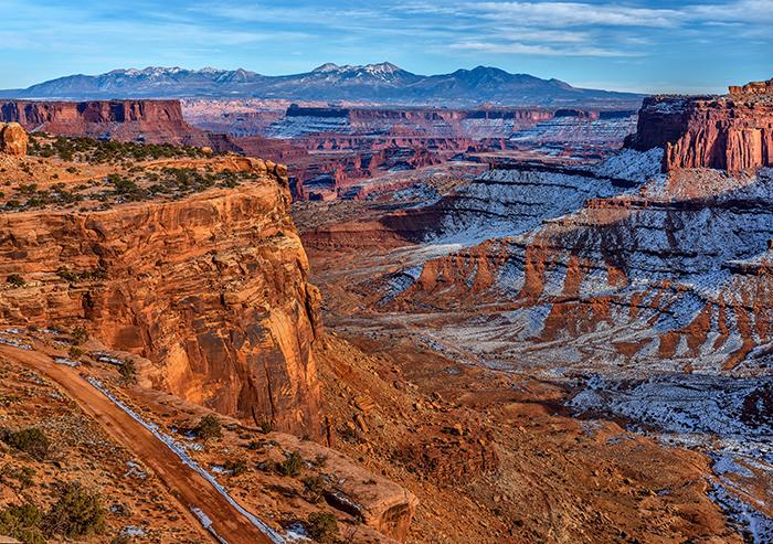 A view of Shafer Canyon across from the visitor center, Canyonlands National Park / Rebecca Latson
