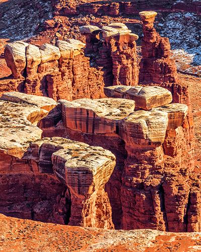 Geology close up at Grand View Point, Canyonlands National Park / Rebecca Latson
