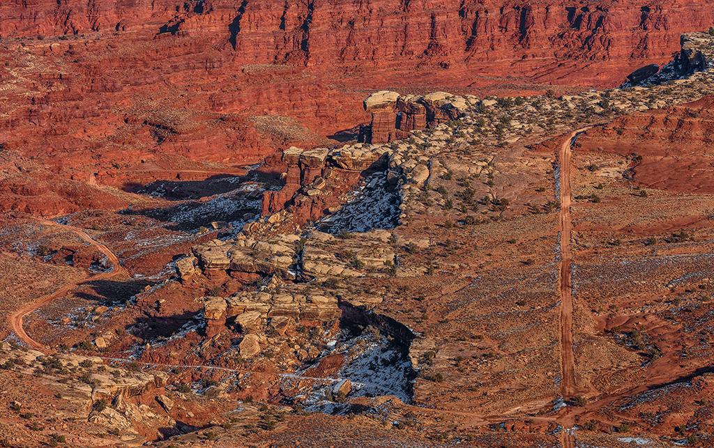 The view into Shafer Canyon, Canyonlands National Park / Rebecca Latson