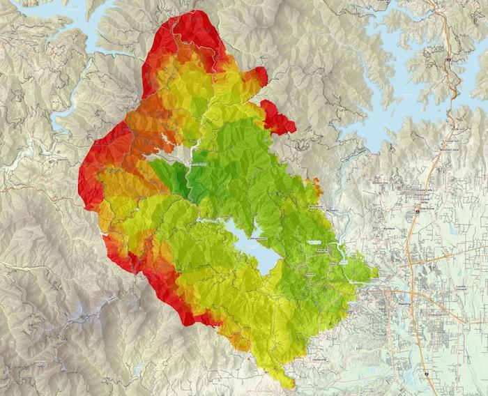 Carr Fire Map, 8-5-18, CalFire