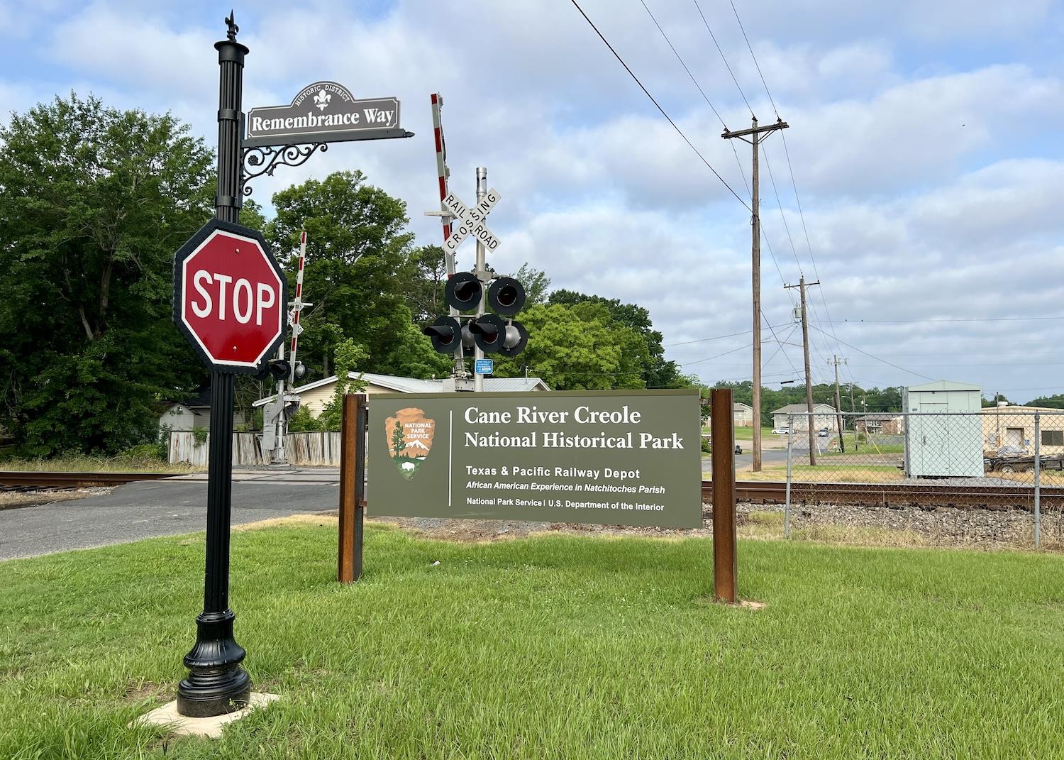 The road leading to the Texas &amp;amp; Pacific Railway Depot in Natchitoches was renamed Remembrance Way in a &quot;Name Depot Street&quot; essay contest won by local elementary student Melodie Rice.