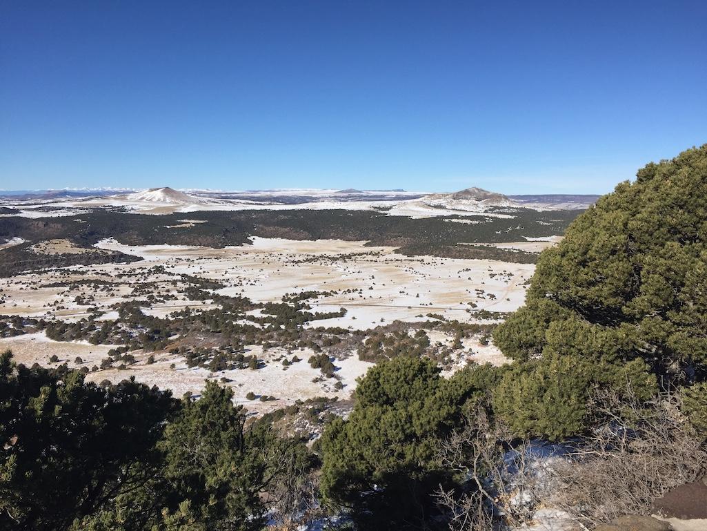 Neighboring cinder cones can be seen from the rim trail on Capulin Volcano/Barbara Jensen Neighboring cinder cones can be seen from the rim trail on Capulin Volcano/Barbara Jensen