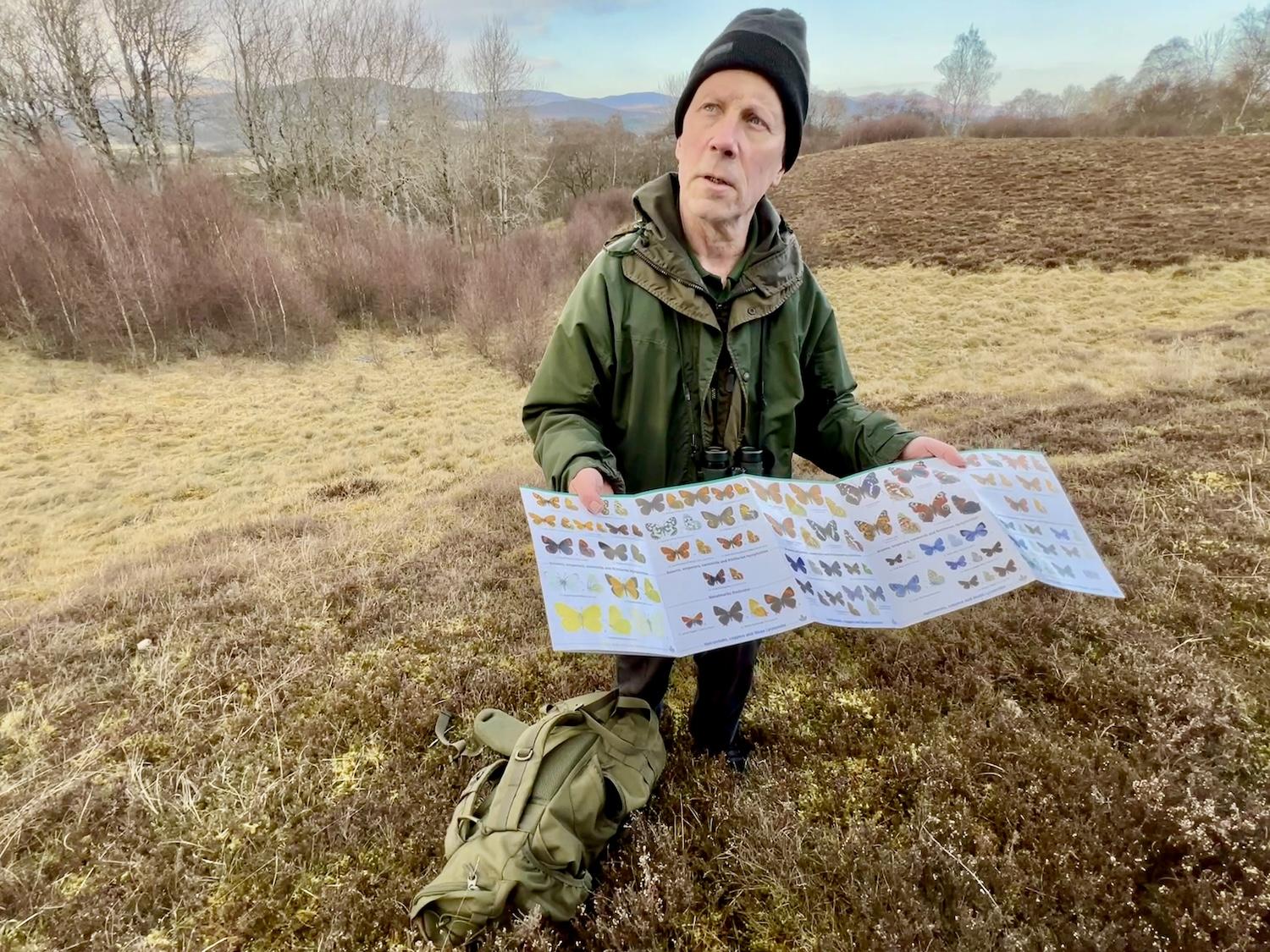 David Hull, a warden with the Royal Society for the Protection of Birds, talks about the butterflies you'll find at Insh Marshes.