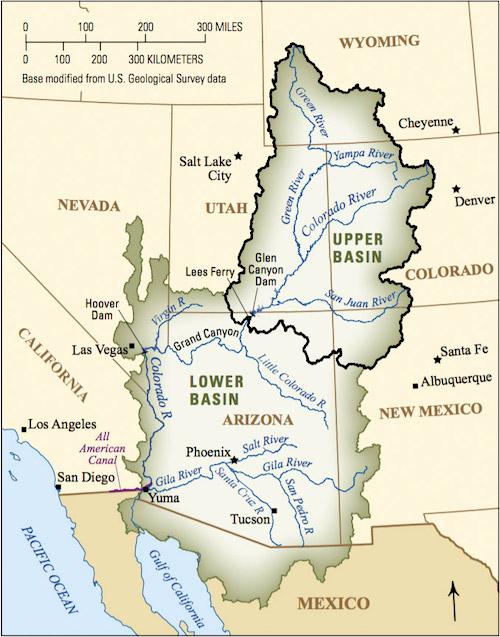 Colorado River Basin map/USGS
