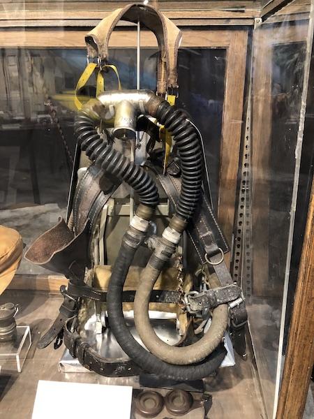 Breathing apparatus in storage at Collection Preservation Center/Danny Bernstein