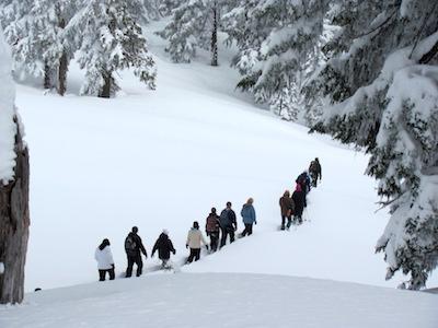 Snowshoeing at Crater Lake National Park/NPS