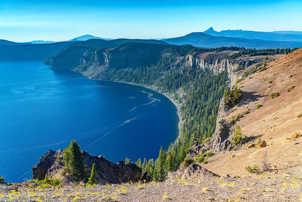 A midday view from Palisade Point, Crater Lake National Park / Rebecca Latson