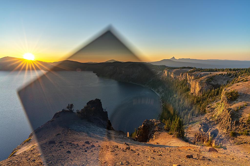 A grad ND "blooper" at Palisade Point, Crater Lake National Park / Rebecca Latson