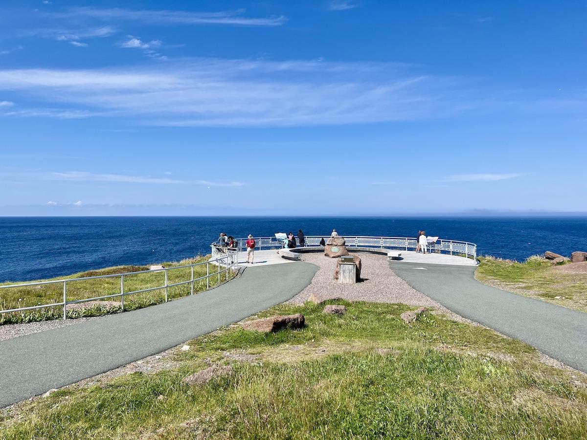 The viewing platform that Parks Canada likes Cape Spear visitors to use.