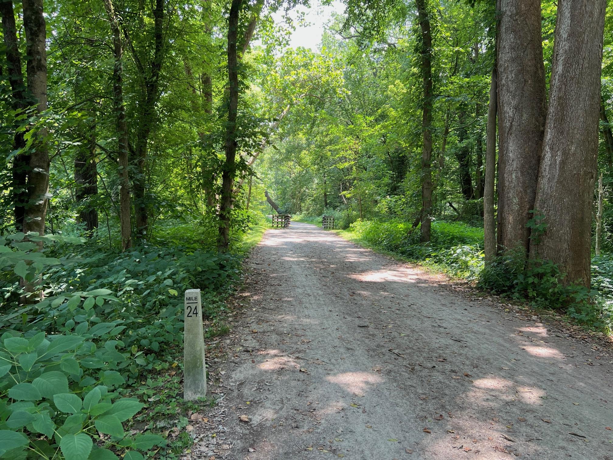 Visitors can walk into granite-walled Lock 29 near the Lock 29 Trailhead on the Ohio & Erie Canal Towpath Trail.