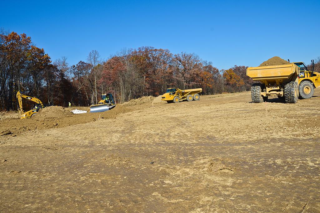 Grading the site in 2012, Cuyahoga Valley National Park / NPS-Ted Toth