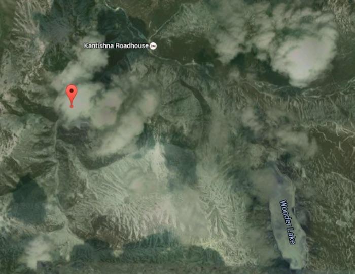 Location of Eldorado Creek in Denali National Park/Google Maps