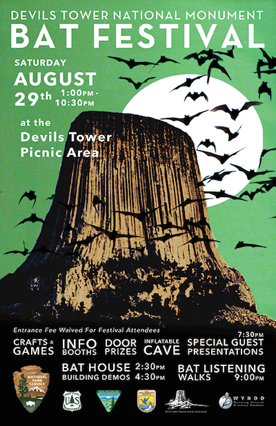 Devils Tower Bat Festival Poster