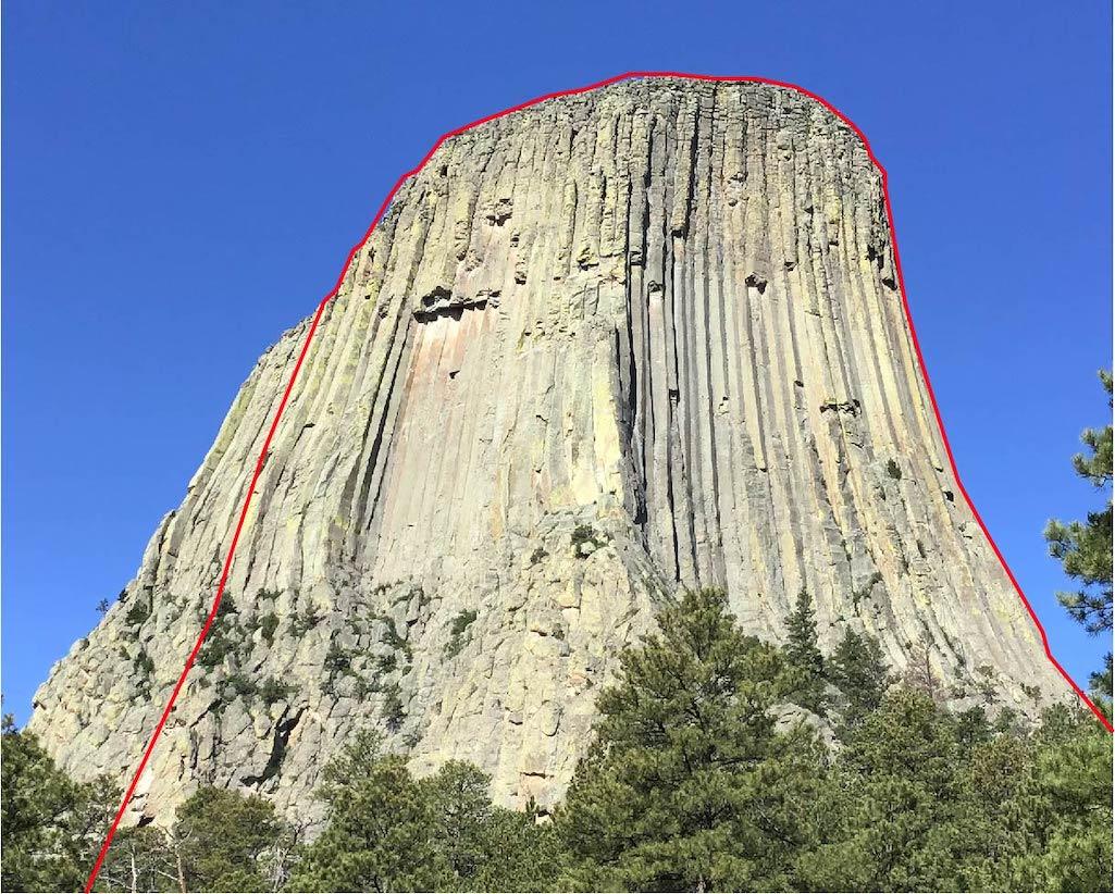 Nesting falcons have spurred a closure of some climbing roots at Devils Tower National Monument/NPS graphic