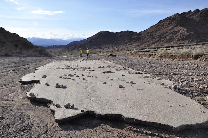 Damaged section of Badwater Road, Death Valley National Park/NPS