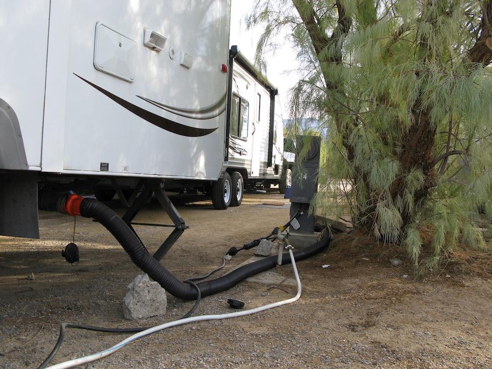Full hookup campgrounds, such as Furnace Creek in Death Valley National Park, allow you to be self-contained and comfortable/Rene Agredano