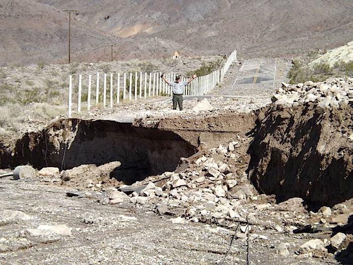 Storms washed away roads in Death Valley National Park/NPS