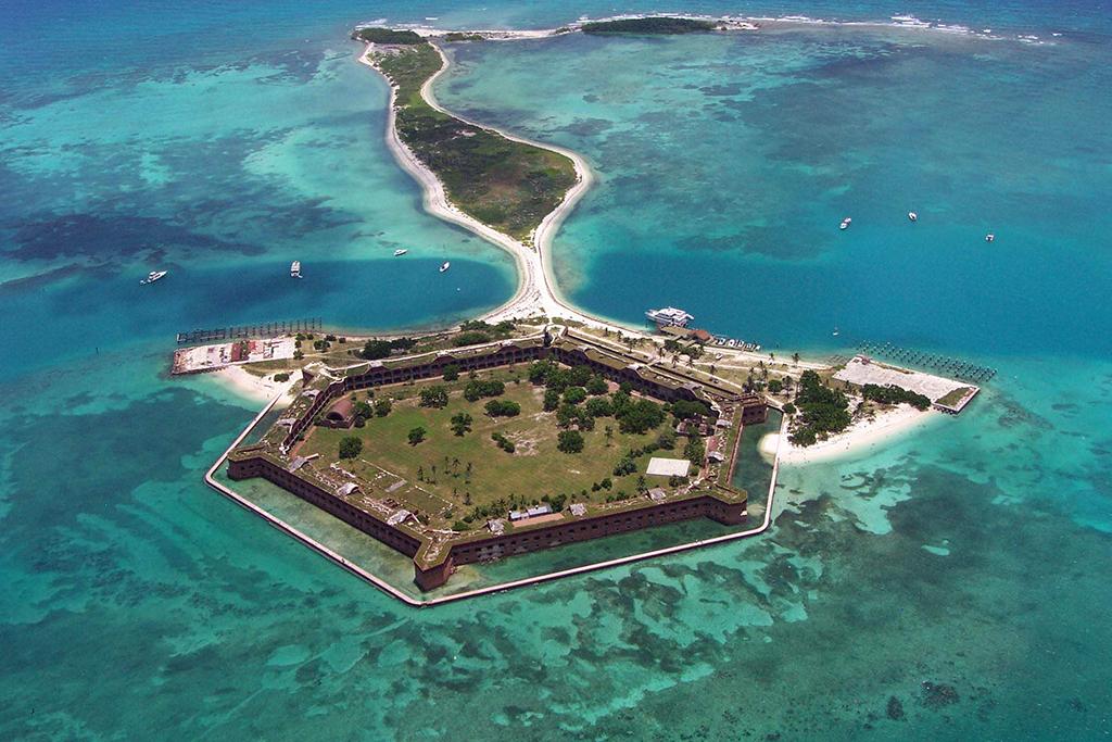 Fort Jefferson from the air, Dry Tortugas National Park / National Park Service