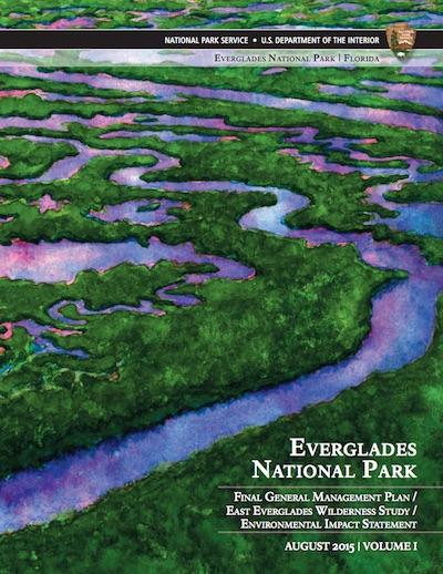 Cover of Everglades National Park GMP document/NPS