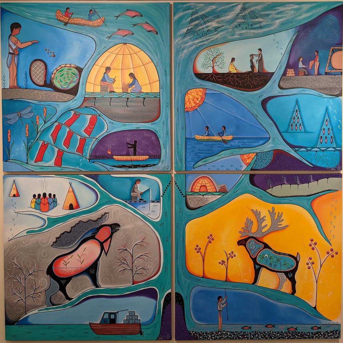 There's a new tapestry by Mi'kmaw artist Loretta Gould at Fort Anne National Historic Site.