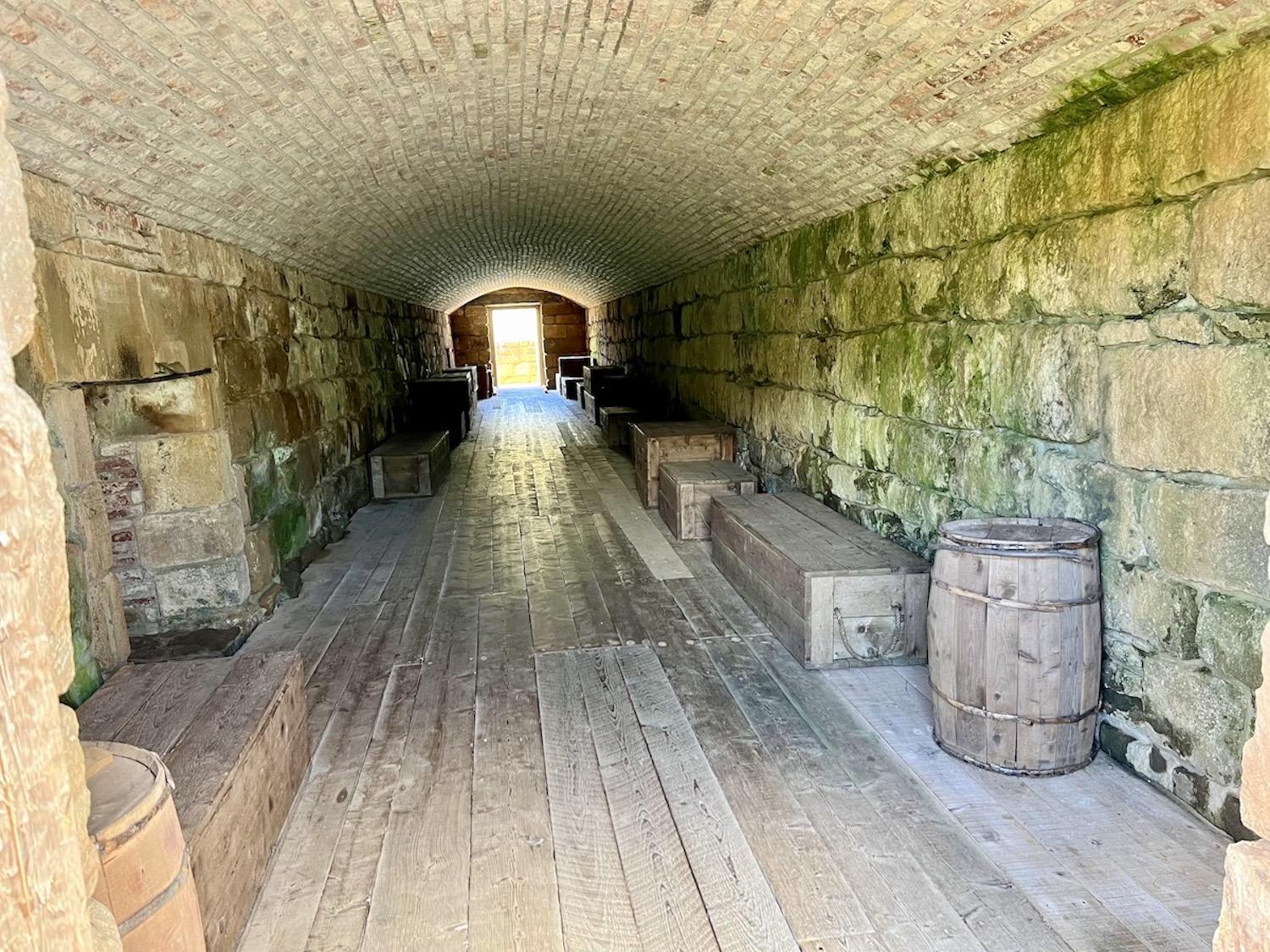 There are tangible remains of a fort at Fort Beauséjour-Fort Cumberland and you can even explore old casements.